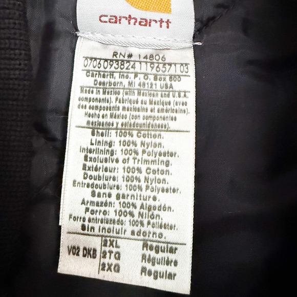 Vintage 2XL Carhartt Mens Brown Insulated Work Vest - Picture 7 of 10